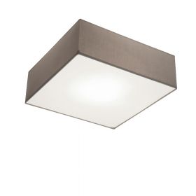 QUADO Deckenlampe aus Stoff Große Deckenlampe, Seiten Cotonet Anthrazit.