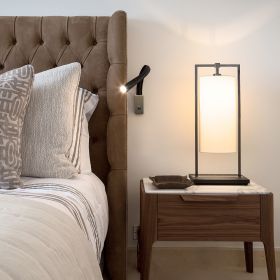FLEXILED wall light with flexible wall arm leather Flexiled - Hotelzimmer Beleuchtung