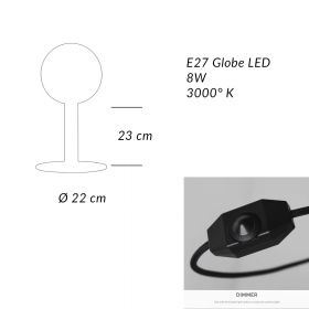 MUTU Farbige Tischlampe Mae der Tischlampe.