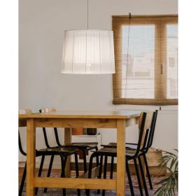 INDIANA C Hngelampe elegantem Organza-Schirm Sanftes Licht fr den Esstisch.