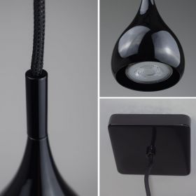 JOYA Kleine italienische Pendelleuchte in Schwarz Schne Details der kleinen Pendellampe.