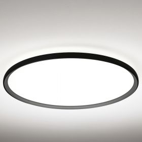 HENNESSY Flat ceiling light with up-light XXL Deckenlampe von 80 cm Durchmesser.