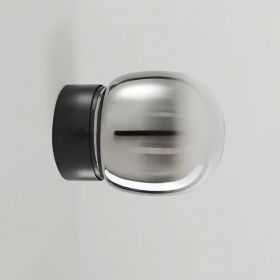 MODIGILINI Kleine italienische Wandleuchte Kleine Wandleuchte mit verchromten Lampenglas.