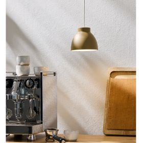 OHIO Small metal pendant light Schne Leuchte fr Caf: Beige Pendelleuchte.