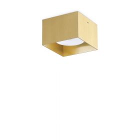 ANE Kleine flache Deckenleuchte quadratisch Mit mattem Messing plattierte Deckenleuchte..