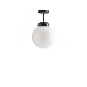 FLOB ceiling light spherical shade opal Deckenlampe Opalglas-Kugel 20 cm .