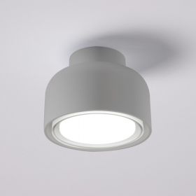 DOTTONE Kleine Deckenleuchte Deckenlampe in moderne Grau. GX53.