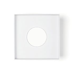 QUID Kleine Deckenleuchte quadratisch Weie Deckenlampe, 5,5 cm hoch. Gx53 Leuchtmittel.