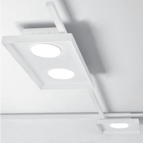 QUID Kleine Deckenleuchte quadratisch Diese Leuchte kann wahlweise modular Aufgebaut werden.