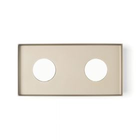 QUID 2-light ceiling light 2-light 2-flammige Deckenleuchte, Sand-Beige.