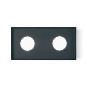 QUID 2-light ceiling light 2-light Matt-Schwarze Leuchte, 2-flammig.