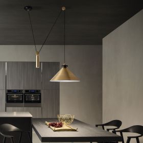 KALIMBA Hhenverstellbare Pendelleuchte Moderne Pendellampe fr den Esstisch.