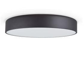 TARRO Large designer ceiling light in round Groe matt-schwarze Deckenleuchte.
