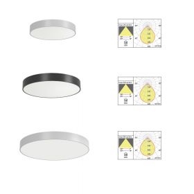 X-ROUND UGR LED ceiling light Deckenleuchte fr Bro und Gewerbe: 40 / 50 / 60 cm.