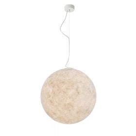 LUNA Mond-Leuchte aus weiem Kunstharz  50 cm