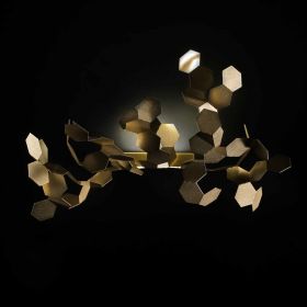 ANDROMEDA Italienische Design Wandleuchte Ausfhrung Messing mit LED Modulen.