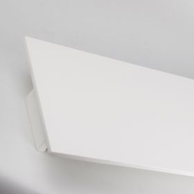 BRANCO Lange Wandleuchte mit LED - Sonderangebot uere Struktur der Wandleuchte aus weier Keramik.