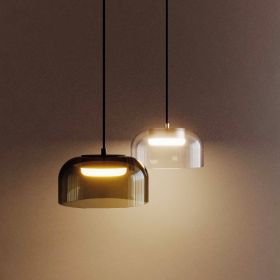IPON Glas-Pendelleuchte Pendeleuchte - Flaschengrn und Transparent.