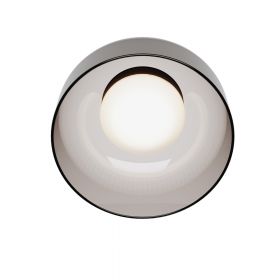 IPON round glass ceiling light Rauchglas Deceknleuchte  20 cm.