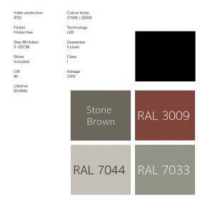 BELLE O Kleine Design-Pendelleuchte Gedeckte Farben der Pendelleuchte.