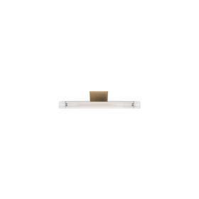EMIL Stab-Wandlampe gerippt Stablampe 30 cm, Halterung in Messing.