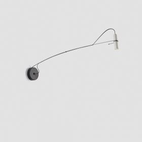MAINTIEN Design-Wandleuchte lang Langer Wand-Ausleger, Spot in Grauwei.