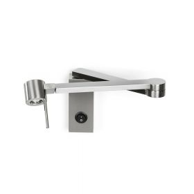 MANHATTEN Wandleuchte mit flexiblen Wandarm Lange Wandleuchte mit beweglichen Leselicht.