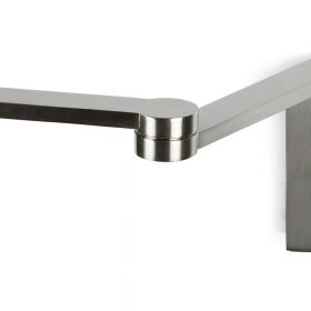 MANHATTEN Wandleuchte mit flexiblen Wandarm Stabiles Dreh-Gelenk der Wandleuchte (Nickel).