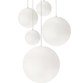 HIGH MOON I 5-flammiges Kugel-Pendelleuchten-Set