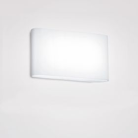 LOOP wall light opal glass elongated