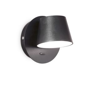 KIM Moderne Wandleuchte mit Schalter Wandleuchte mit Schalter in Schwarz.