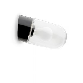 MURI wall light porcelain in black IP54