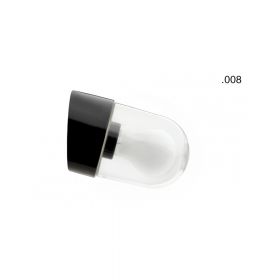 MURI Wandleuchte Porzellan in Schwarz IP54 Retro-Wandleuchte in Schwarz, Glas-Sturz 008.