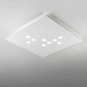 PLANO sehr flache, quadratische Deckenlampe mit LED Technik