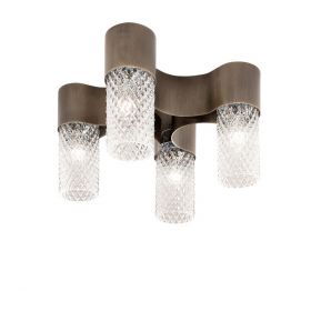 ROMINA Design-Deckenleuchte in Bronze