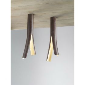 OLMA Desing-Deckenspot Ungewhnliche Deckenspot mit Blattgold.