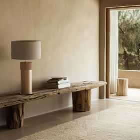 ROCK Tisch- und Bodenstehleuchte Hohe Desig-Stehleuchte modern Wohnzimmer