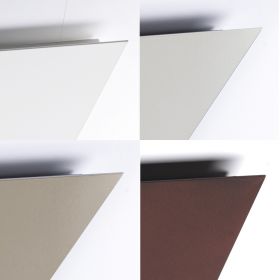 CUBIS Tischlampe mit schwenkbarer LED Lichtquelle Oberflchenfarben weiss, lichtgrau, sand, corten.