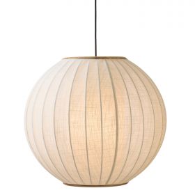 LAMPION skandinavische Pendelleuchte Leinen Skandinavische Pendelleuchte 70 cm
