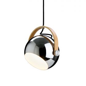 SERIO pendant light with chrome ball head