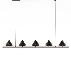 MARBLE Lange H�ngeleuchte mit Marmor-Schirmen