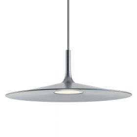 SUE Moderne helle Pendelleuchte in Silbergrau - Sonderangebot