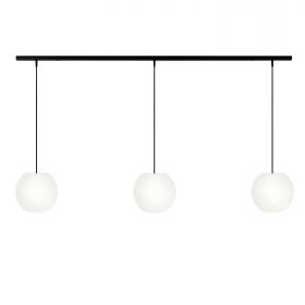 ACAIS 3-flammige Opalglas Pendelleuchte 140 lang