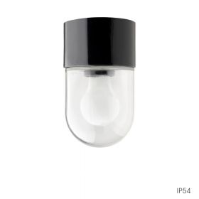 PILL porcelain ceiling light black