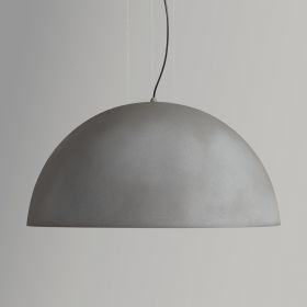 HEMISPHERE hemisphere pendant light with white lacquer finish inside