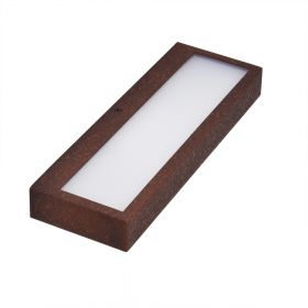 VIVA Eckige LED Wandleuchte Wandlampe Up&Down in Rost (Corten).