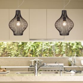 VITTI pendant lights made of wire mesh Shape variants Hngeleuchte ber Kchenzeile.