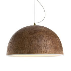 TICK Skulpturale Pendelleuchte aus Holz Die Holzlampe TICK wird von erfahrenen Bildhauern gefertigt.