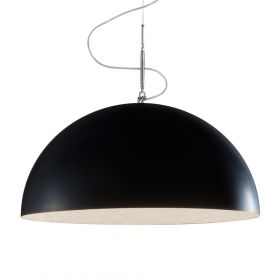 MEZZA LUNA LAVAGNA very large pendant lamp with blackboard lacquer