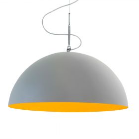 MEZZA LUNA CEMENTO Very large pendant light